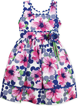 Jayne Copeland Little Girls' Floral Bow Dress