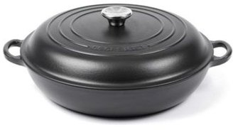 Le Creuset Satin black cast iron 26cm shallow casserole