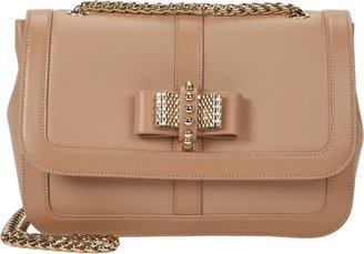 Christian Louboutin Small Sweet Charity Shoulder Bag-Nude