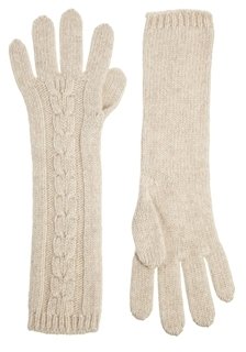 Johnstons Asymmetric Aran Cable Gloves
