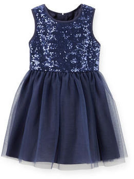 Carter's Sequin Dress With Overlay