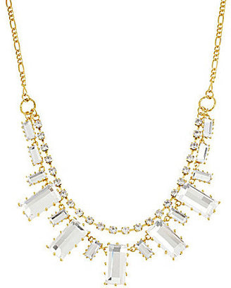 Betsey Johnson Iconic Baguette Boost Baguette Crystal Frontal Necklace