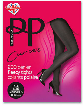 Pretty Polly Curves Fleecy Tights Plus Size