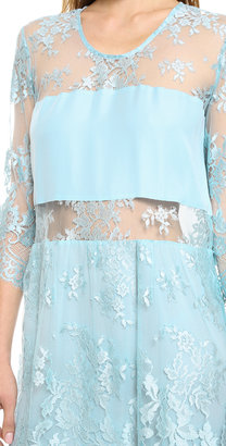 Michelle Mason Mini Lace Dress