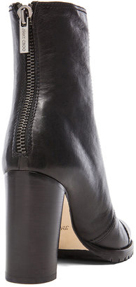 Jimmy Choo Leather Datchet Leather Combat Boots in black