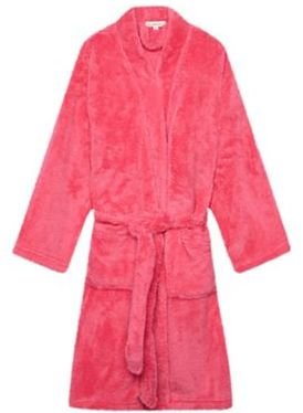 Bluezoo Girl's pink fluffy dressing gown