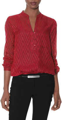 The Limited Textured Chevron Layering Blouse