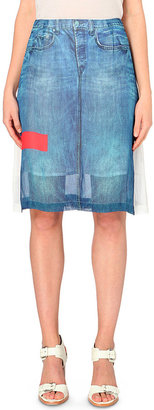 Preen Line Estelline Denim-Print Skirt - for Women