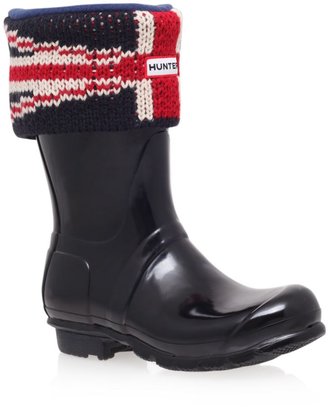 Hunter brit cuff boots socks