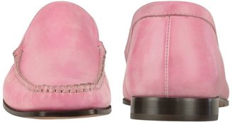 Pakerson Pink Italian Handmade Leather Loafer Shoes