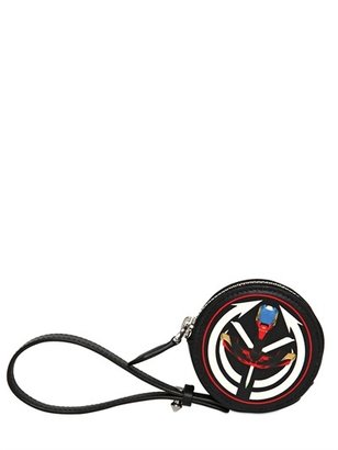Givenchy Tribal Robot Round Leather Coin Wallet