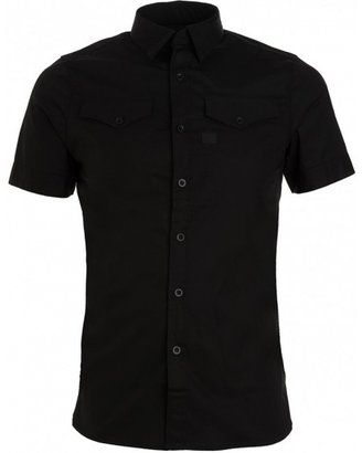 G Star G-Star Shirt, Black Poplin Button Up Shirt