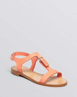 Ferragamo Open Toe Flat Sandals - Pana
