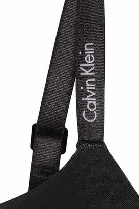 Calvin Klein Underwear Icon Modern Stretch-satin T-shirt Bra - Black