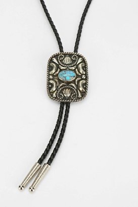 UO 2289 Urban Renewal Vintage Turquoise Rope Bolo Tie