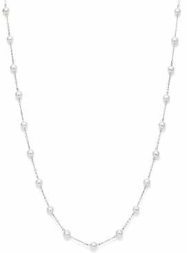 Bloomingdale's Freshwater Pearl Multi-Station Necklace in 14K White Gold, 18