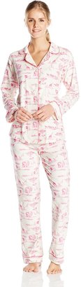 Bedhead Pajamas 2PC Womens Classic Knit Pajama Set