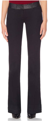 The Limited 678 Faux Leather Waistband Fit & Flare Jeans