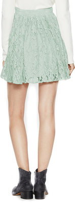 Lace Pleated Skirt
