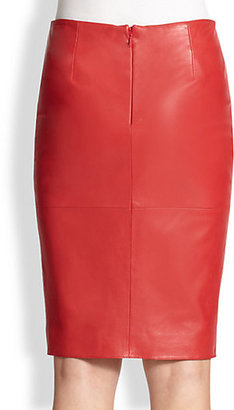 Moschino Cheap & Chic Moschino Cheap And Chic Leather Pencil Skirt