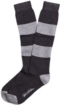 Brooks Brothers Tonal Stripe Knee Socks