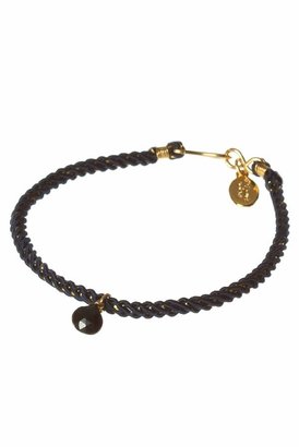 Chibi Jewels Midnight Cord Bracelet with Black Garnet Gemstone