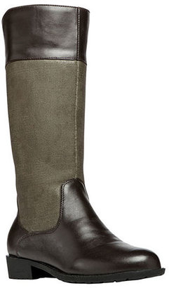 Propet Belmont Womens Leather and Canvas Boots