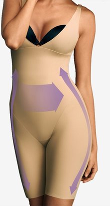 Maidenform Women's Firm Tummy-Control Instant Slimmer Long Leg Open Bust Body Shaper 2556