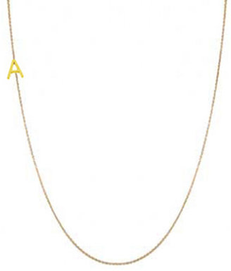 Maya Brenner Designs Mini Letter Necklace "A"