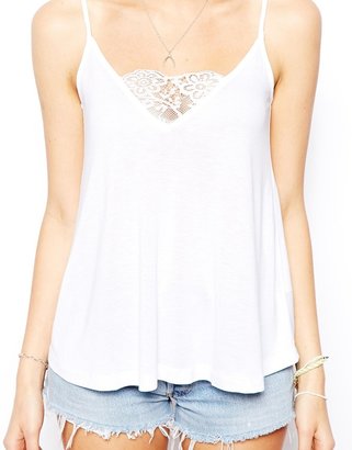 ASOS Cami Top with Lace Inserts