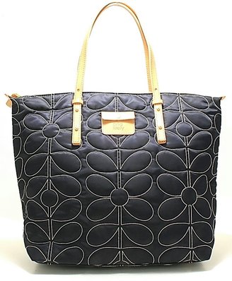 Orla Kiely Sixties Stem Quilted Nylon Tilly Bag - Midnight