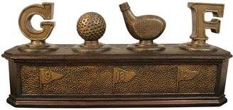 Sterling 87-3202 Composite Golf Lovers Box, Bronze/Gold Tone