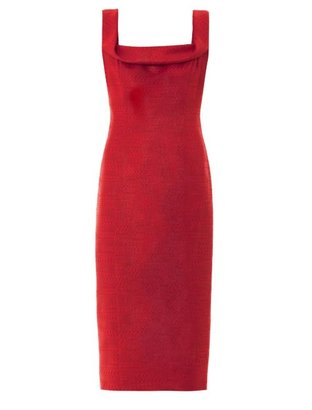 L'Wren Scott Bento Box lacquered tweed dress