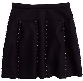 J.Crew Collection jeweled box-pleat skirt