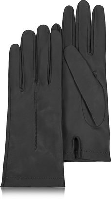 Forzieri Women's Black Unlined Italian Leather Gloves