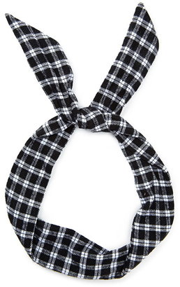Forever 21 Plaid Flannel Wire Headwrap