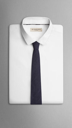 Burberry Textured Stripe Silk Tie