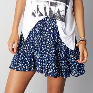 American Eagle Don't Ask Why Ruffled Circle Skirt
