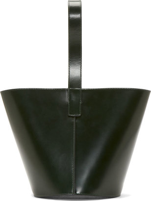 J.W.Anderson Green Leather Bucket Bag