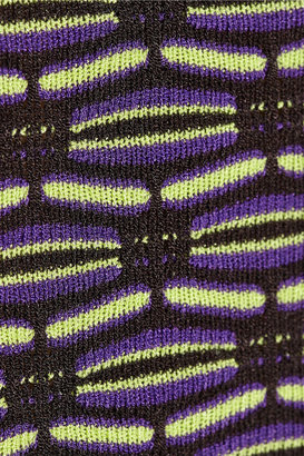 M Missoni Patterned stretch-knit pencil skirt