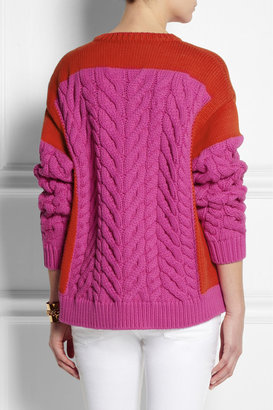 Stella McCartney Chunky cable-knit cotton-blend sweater