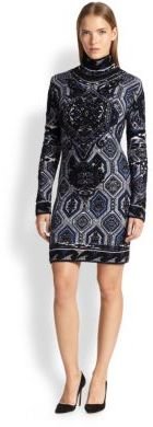 Emilio Pucci Jacquard Knit Sweater Dress