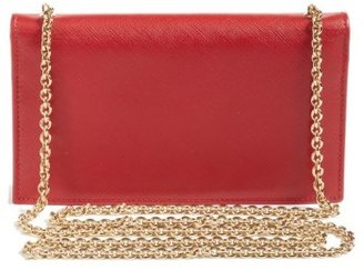Ferragamo Women's Salavatore Vara Leather Wallet On A Chain - Red