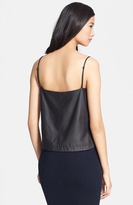 Alexander Wang T by Matte Leather Camisole