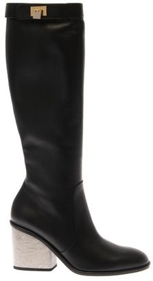 Balenciaga Concrete-heel leather boots
