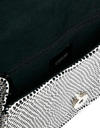 ASOS Croc Shoulder Bag with Short Chain Strap