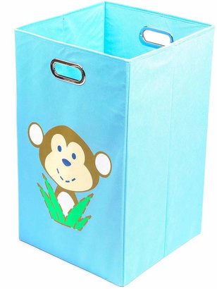 Nuby Monkey Light Blue Folding Laundry Bin