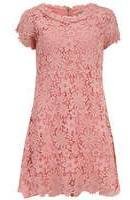 Dorothy Perkins Womens Orien Love Pink Crocheted Lace Dress- Pink