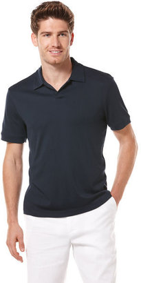 Perry Ellis Big and Tall Rib Open Knit Polo