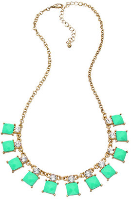 Blu Bijoux Mint Geometric Mini Bib Necklace